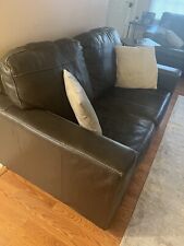 sofa seat leather love brown for sale  Johnson City