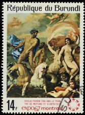 BURUNDI 214 - "Triunfo de Neptuno y Afrodita" por Nicholas Poissin (pb86476), usado segunda mano  Embacar hacia Argentina