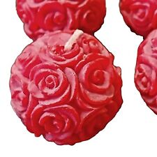Velas Vintage Rosa En Forma de Bola Floral Aroma Rosa Encantadora Flor Romántica segunda mano  Embacar hacia Argentina