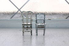 2 cadeiras de metal vintage de brinquedo para casa de bonecas Tootsie, usado comprar usado  Enviando para Brazil