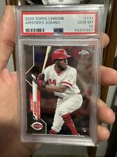 Aristides Aquino Reds 2020 cromo #111 radiocontrol novato PSA 10 GEMA COMO NUEVO, usado segunda mano  Embacar hacia Argentina