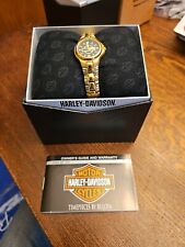 Relógio Harley Davidson H-D Feminino Bulova OURO Caixa Original 2003 77M00 comprar usado  Enviando para Brazil