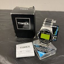 Usado, Relógio masculino vintage Timex Atlantis 100 cronógrafo alarme Indiglo com caixa e suporte! comprar usado  Enviando para Brazil
