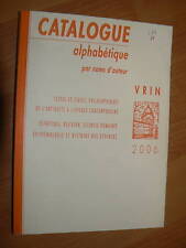 Livre catalogue alphabetique d'occasion  Craponne