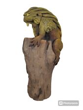 Iguana tronco scultura usato  Verduno