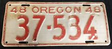 1948 oregon license for sale  Fullerton