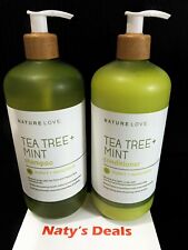 Xampu e condicionador Nature Love - Tea Tree & Mint 25 0z cada, usado comprar usado  Enviando para Brazil