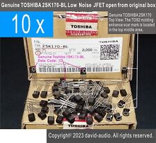10 sztuk Oryginalny Toshiba 2SK170-BL Low Noise JFET otwarty z oryginalnego pudełka. na sprzedaż  Wysyłka do Poland