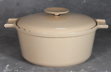 Vintage 4L Copco Denmark 153 Large Taupe Lidded Casserole Dutch Oven Michael Lax for sale  Shipping to South Africa