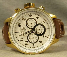 Relógio Invicta cronógrafo movimento ouro aço inoxidável 100M modelo 16011, usado comprar usado  Enviando para Brazil