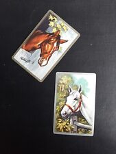 Genuine Vintage,Swap/playing cards, Horses Heads, Stable door, fence. for sale  Shipping to South Africa