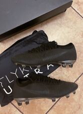 Botines de fútbol Nike Mercurial Flyknit ultra negros botas de fútbol US9 UK8 segunda mano  Embacar hacia Argentina