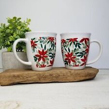 Poinsettias christmas mugs for sale  Russell Springs