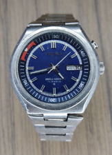 Reloj automático Seiko 4006-6040 Bell-Matic esfera azul para hombre 17 joyas vintage segunda mano  Embacar hacia Argentina