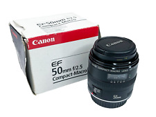 Lente Canon EF 50mm f/2.5 compacta macro - Nova - caixa aberta comprar usado  Enviando para Brazil