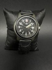 Relógio Victorinox Swiss Army masculino mostrador preto tom preto data redonda novo Batt, usado comprar usado  Enviando para Brazil