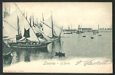 Livorno porto cartolina usato  Zeccone