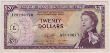 Billete de 20 dólares de la reina Isabel II del Caribe Oriental segunda mano  Embacar hacia Mexico