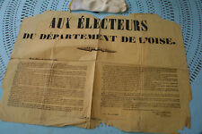 Affiches electorales 1849 d'occasion  Noyon
