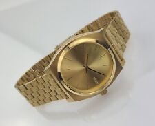 Relógio Nixon The Time Teller dourado mínimo estilo jubileu pulseira 181 comprar usado  Enviando para Brazil