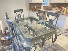 Metal glass dining for sale  New Rochelle