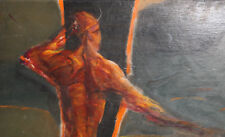 Used, VINTAGE NUDE ABSTRACT PORTRAIT OIL PAINTING for sale  Shipping to Canada