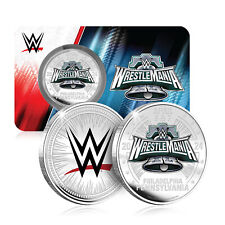 Medalha de moeda de prata oficial WWE WrestleMania XL 40 2024 presente de luta livre, usado comprar usado  Enviando para Brazil