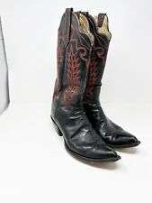 Used, Custom Paul Boud Leather Embroidered Western Cowboy Boots Pointed Toe Size 12 for sale  Shipping to South Africa
