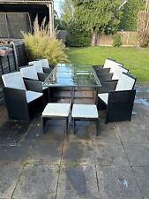 rattan garden furniture set cube for sale  SANDY