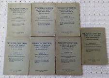 Libros antiguos 1919 de control de peso para salud, belleza y eficiencia lecciones II - IX segunda mano  Embacar hacia Argentina