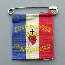 Usado, Fita religiosa antiga francesa, Sagrado Coração de Jesus. Pingente, medalha. Ex Voto comprar usado  Enviando para Brazil
