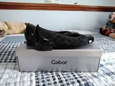 Gabor black flats for sale  NEWTON ABBOT