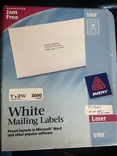 avery white mailing labels for sale  Dumont