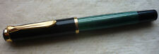 Pelikan Füller M400 grüngestreift 14K/585 Goldfeder M - W.-Germany unbenutzt * gebraucht kaufen  Hastenbeck
