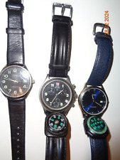 3 x Uhren von HELVETIA SWISS MILITARY CITIZEN mit Datum. comprar usado  Enviando para Brazil