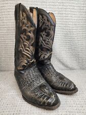 Usado, Botas de cowboy masculinas de couro com estampa de crocodilo tamanho 8,5 Vaqueras Mexicanas comprar usado  Enviando para Brazil