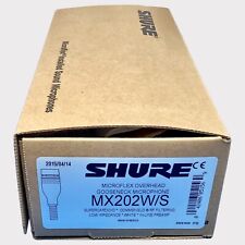 Used, New Shure MX202W/S Microflex Overhead Supercardioid Microphone - White for sale  Shipping to South Africa