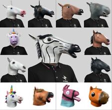 Fantasia cosplay festa carnaval máscara cabeça cavalo animal látex Halloween máscara comprar usado  Enviando para Brazil