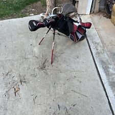 Used, MAXFLI REV2 Junior Youth Kids Golf Clubs 5 Club & Bag Set Red White Right Hand for sale  Shipping to South Africa