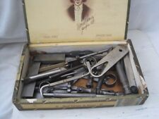 Used, ENGINEERS TOOLS in old Cigar Box, M&W, ECLIPSE, Starrett, B&S, etc for sale  Shipping to South Africa