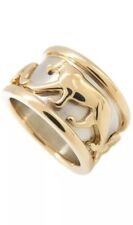 Cartier 18K White And Yellow Gold Walking Panthere Ring, used for sale  Dallas