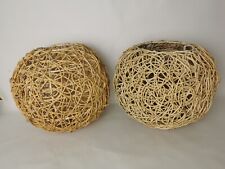 Rattan wicker lampshade for sale  HULL