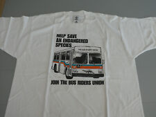 Camiseta Vintage Rara XL Dinossauro Bus Rider Union California AC Transit comprar usado  Enviando para Brazil