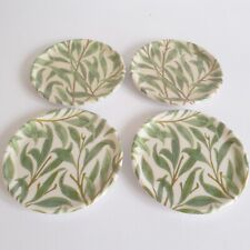 4x Vintage Melamaster Melamine William Morris Leaf Willow Bough Style Coasters  for sale  Shipping to South Africa
