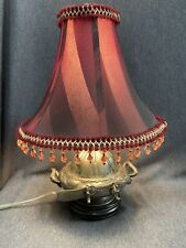 Unique Eclectic 16” Silver-plate Covered Butter Server Table Lamp & Shade for sale  Shipping to South Africa