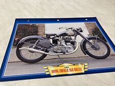 Royal Enfield 350 bullet 1952 fiche carte moto passion collection Atlas d'occasion  Decize