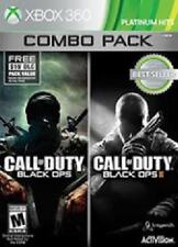 Call of Duty Black Ops I e II Combo Pack Xbox 360 Jogo, Estojo, Manual (Completo comprar usado  Enviando para Brazil