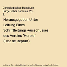 Genealogisches handbuch bürge gebraucht kaufen  Trebbin