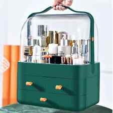 Caja de almacenamiento de cosméticos grande cepillo de maquillaje cubo cajón de acrílico gabinete de exhibición segunda mano  Embacar hacia Argentina