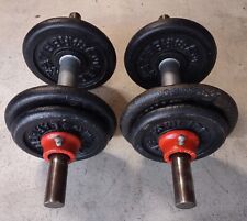 Iron dumbbell set for sale  Chesterfield